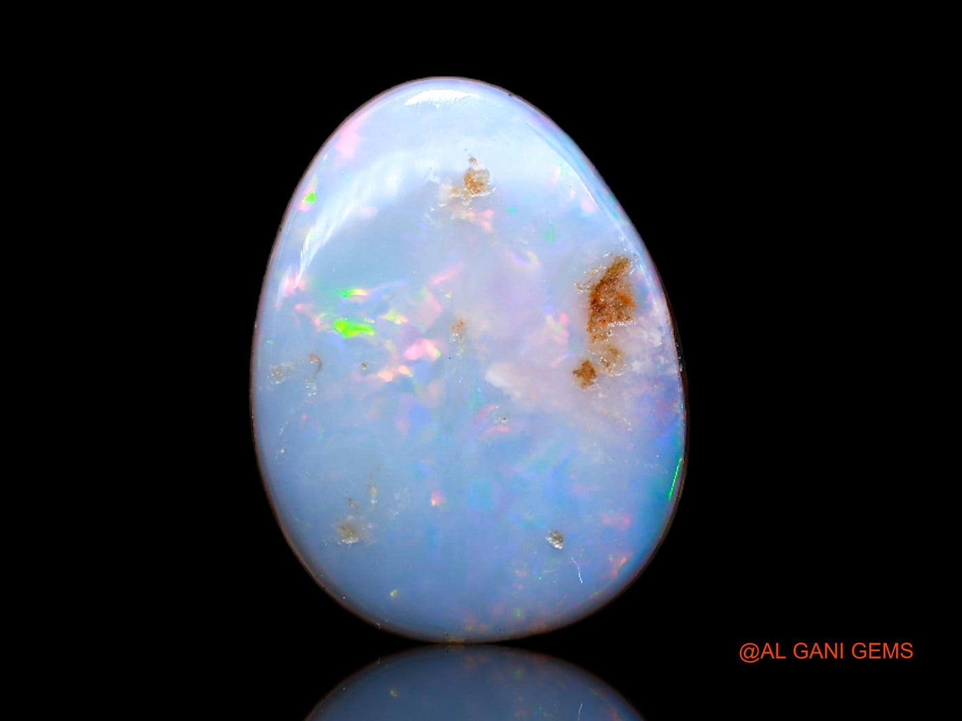 8.00 Cts Lab-Created Australian Doublet Opal Loose Gemstone Oval Cabochon 14x11x5 mm D-138