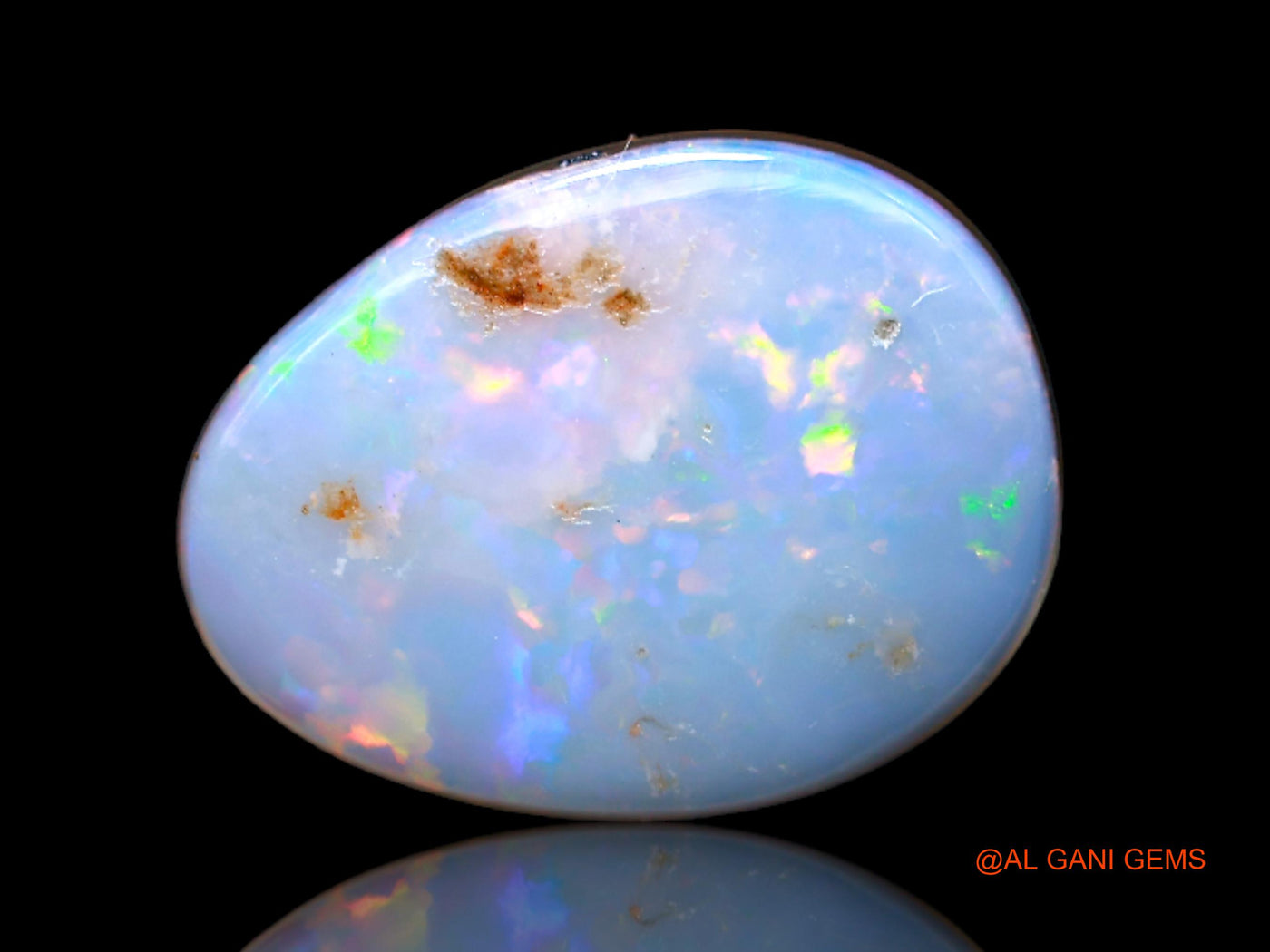 8.00 Cts Lab-Created Australian Doublet Opal Loose Gemstone Oval Cabochon 14x11x5 mm D-138