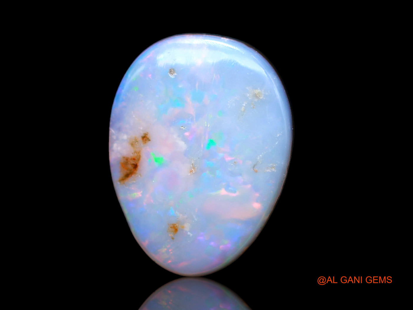 8.00 Cts Lab-Created Australian Doublet Opal Loose Gemstone Oval Cabochon 14x11x5 mm D-138