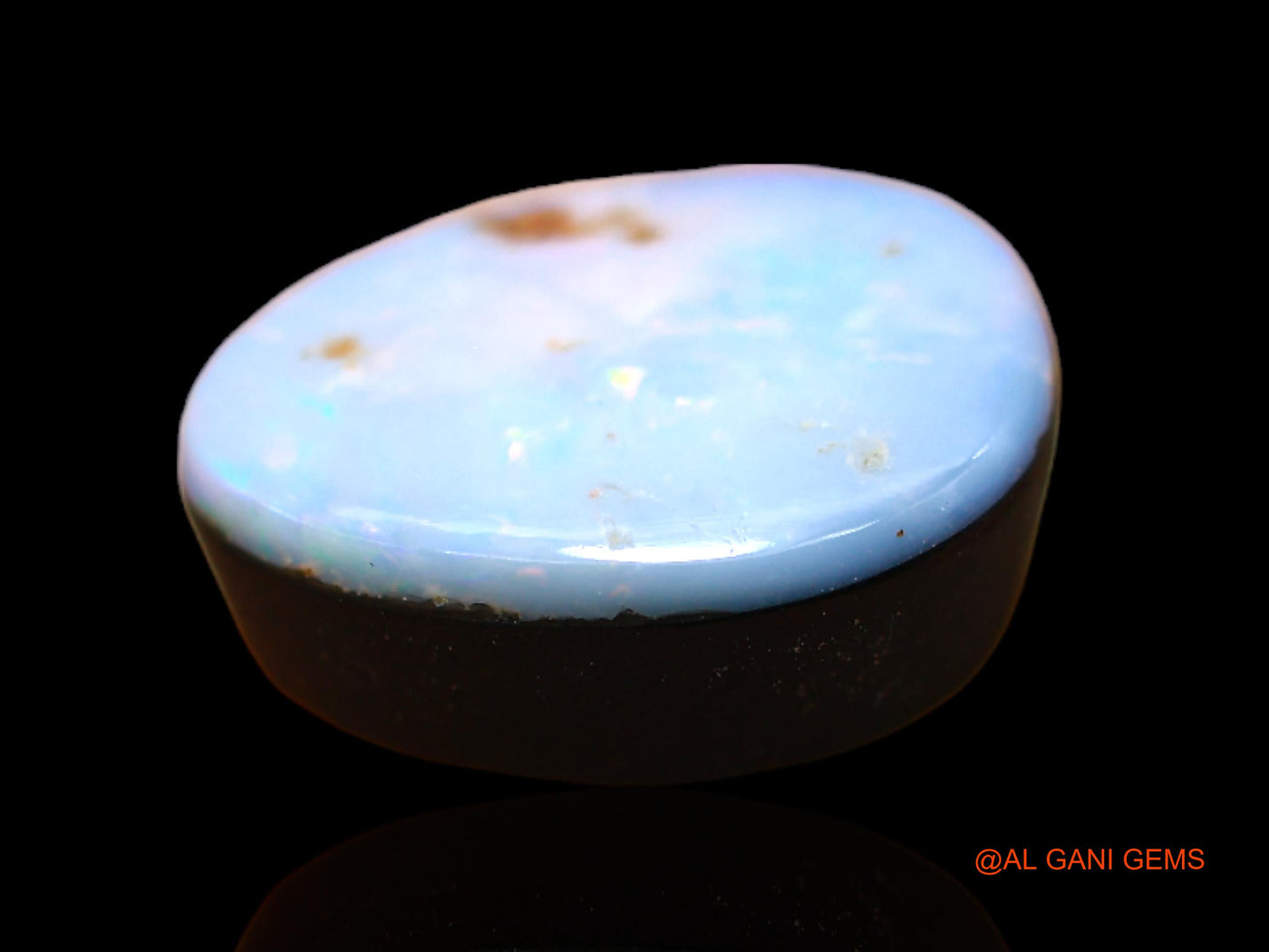 8.00 Cts Lab-Created Australian Doublet Opal Loose Gemstone Oval Cabochon 14x11x5 mm D-138