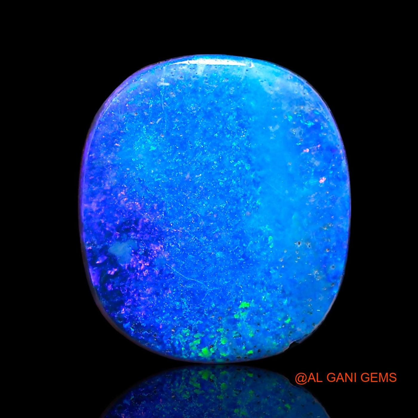 10.15 Cts Lab-Created Australian Doublet Opal Oval Cabochon Loose Gemstone For Jewelry 15x13x4 mm D-14