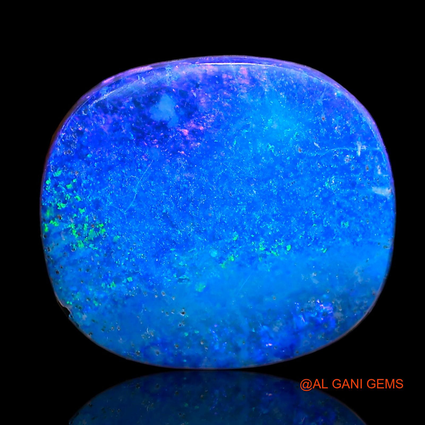 10.15 Cts Lab-Created Australian Doublet Opal Oval Cabochon Loose Gemstone For Jewelry 15x13x4 mm D-14