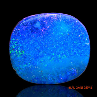 10.15 Cts Lab-Created Australian Doublet Opal Oval Cabochon Loose Gemstone For Jewelry 15x13x4 mm D-14