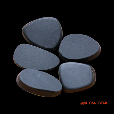 5 Pcs 29.00 Cts Lab-Created Doublet Opal Loose Gemstone Mix Cabochon Wholesale Lot 10X12X4 mm TO 8X16X3 mm D-150