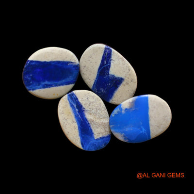 4 Pcs Lab-Created Doublet Opal Gemstone 34.00 Cts Loose Mix Cabochon From Australia 13X15X4 mm TO 12X17X4 mm D-156