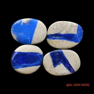4 Pcs Lab-Created Doublet Opal Gemstone 34.00 Cts Loose Mix Cabochon From Australia 13X15X4 mm TO 12X17X4 mm D-156