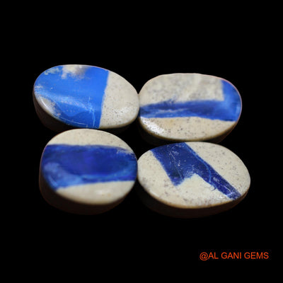 4 Pcs Lab-Created Doublet Opal Gemstone 34.00 Cts Loose Mix Cabochon From Australia 13X15X4 mm TO 12X17X4 mm D-156