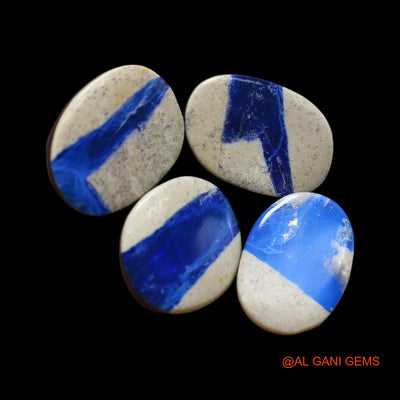 4 Pcs Lab-Created Doublet Opal Gemstone 34.00 Cts Loose Mix Cabochon From Australia 13X15X4 mm TO 12X17X4 mm D-156