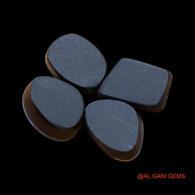4 Pcs 22.00 Cts Lab-Created Australian Doublet Opal Loose Gemstone Mix Cabochon 10X13X3 mm TO 10X13X4 mm D-157