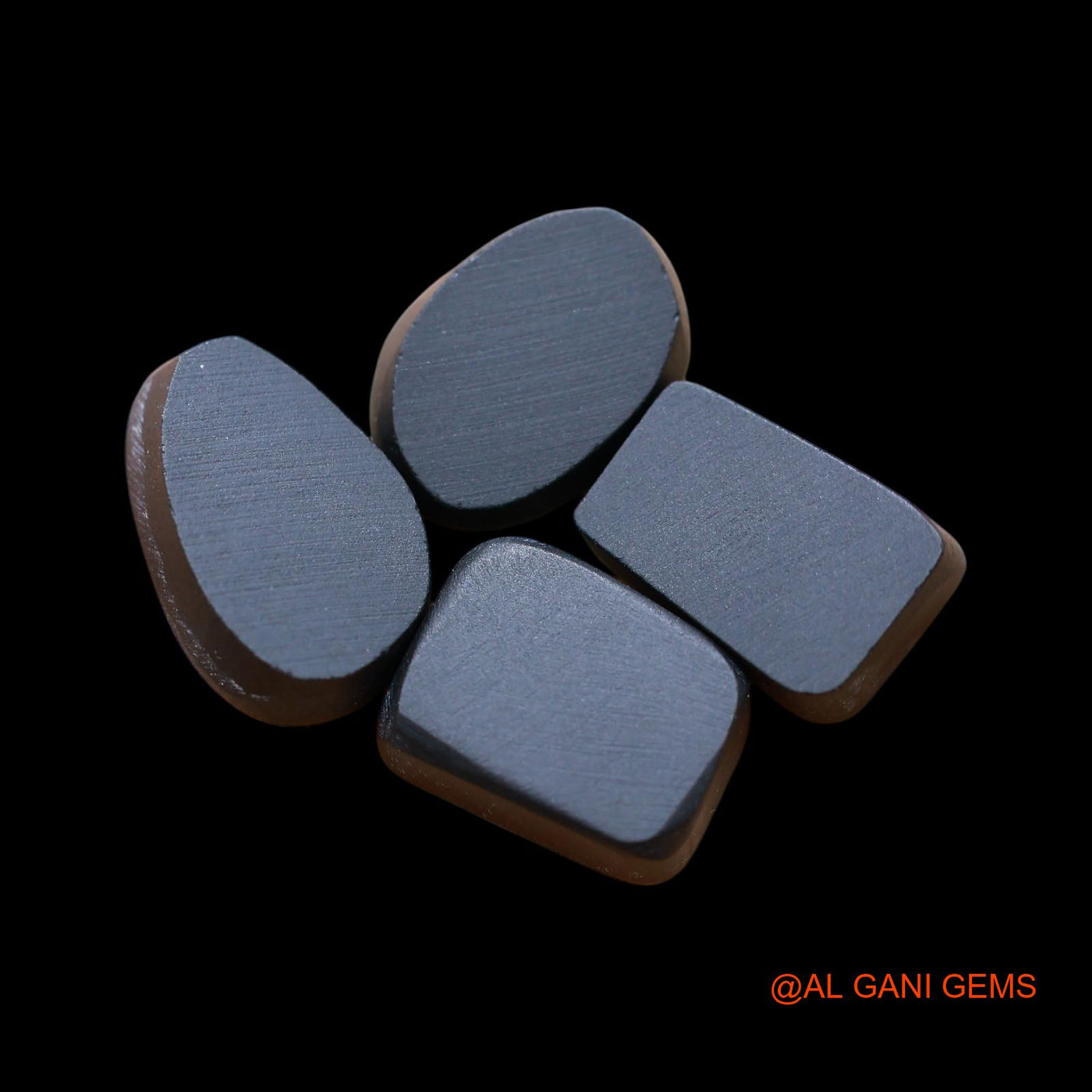 Lab-Created Doublet Opal Loose Gemstone Mix Cabochon From Australia 4 Pcs 34.00 Cts 9X14X5 mm TO 11X16X5 mm D-158