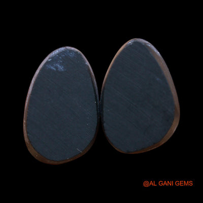 2 Pcs 15.00 Cts Lab-Created Australian Doublet Opal Loose Gemstone Mix Cabochon 11X16X4 mm TO 11X17X4 mm D-162