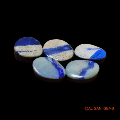 5 Pcs Wholesale Lot Lab-Created Doublet Opal Gemstone 30.00 Cts Loose Mix Cabochon 10X14X4 mm TO 9X13X4 mm D-166