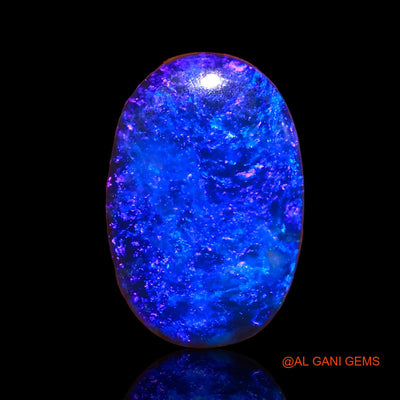 10.65 Cts Lab-Created Australian Doublet Opal Loose Gemstone Oval Cabochon 16x11x5 mm D-17