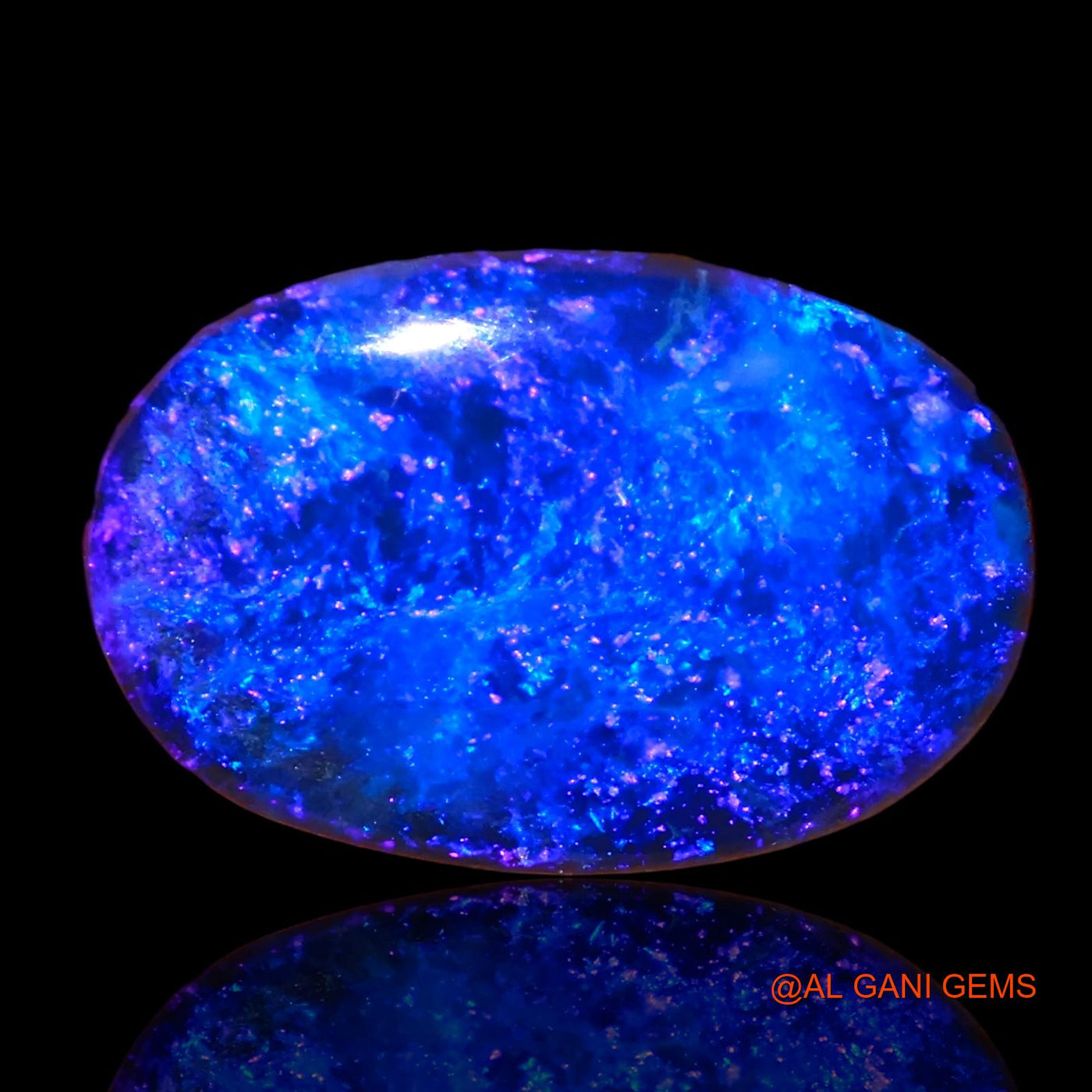 10.65 Cts Lab-Created Australian Doublet Opal Loose Gemstone Oval Cabochon 16x11x5 mm D-17