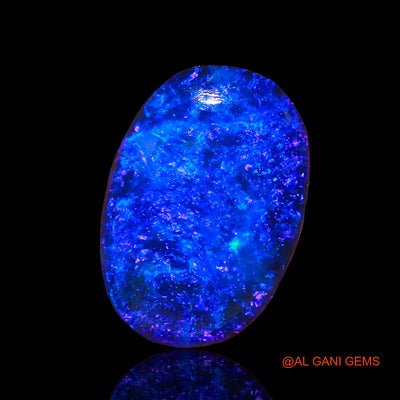 10.65 Cts Lab-Created Australian Doublet Opal Loose Gemstone Oval Cabochon 16x11x5 mm D-17