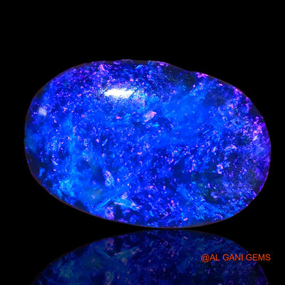10.65 Cts Lab-Created Australian Doublet Opal Loose Gemstone Oval Cabochon 16x11x5 mm D-17