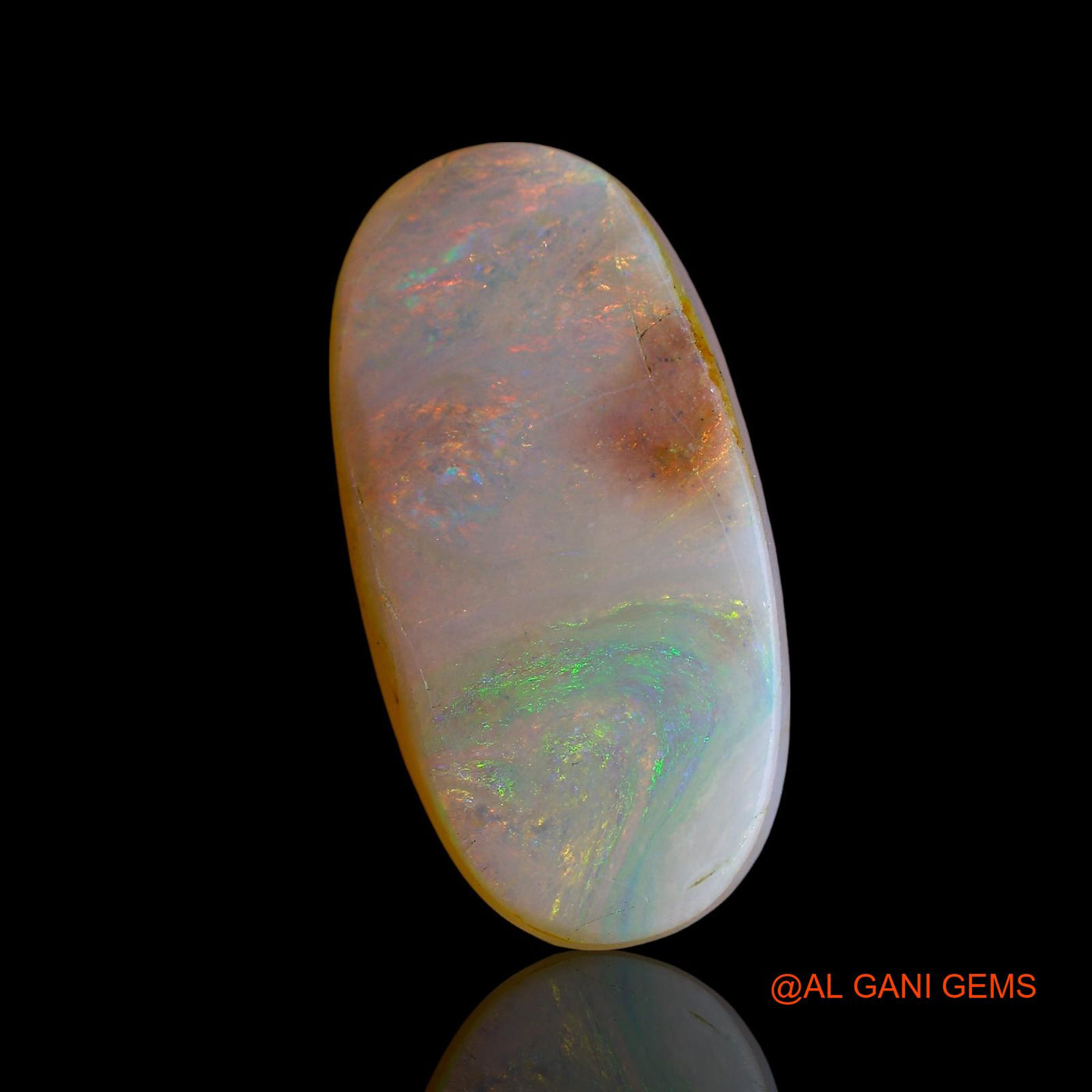 11.00 Cts Natural Australian Doublet Opal Loose Gemstone Oval Cabochon 23x11x5 mm D-194