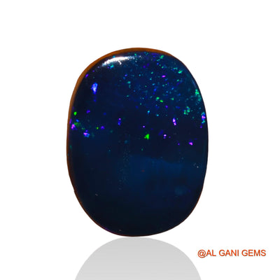 9.70 Cts Lab-Created Australian Doublet Opal Loose Gemstone Oval Cabochon 16x12x4 mm D-19