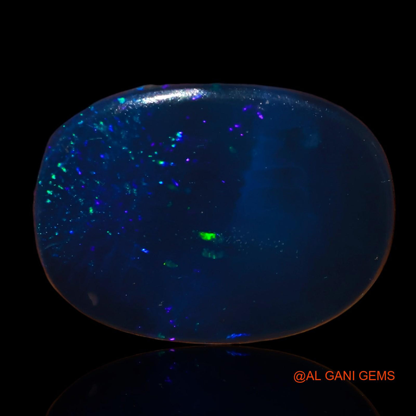 9.70 Cts Lab-Created Australian Doublet Opal Loose Gemstone Oval Cabochon 16x12x4 mm D-19