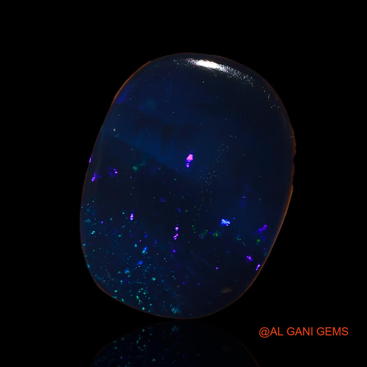 9.70 Cts Lab-Created Australian Doublet Opal Loose Gemstone Oval Cabochon 16x12x4 mm D-19