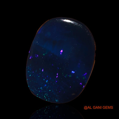 9.70 Cts Lab-Created Australian Doublet Opal Loose Gemstone Oval Cabochon 16x12x4 mm D-19