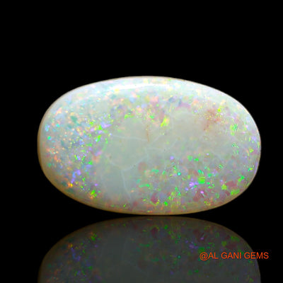 10.15 Cts Lab-Created Australian Doublet Opal Loose Gemstone Oval Cabochon 18x11x6 mm D-1