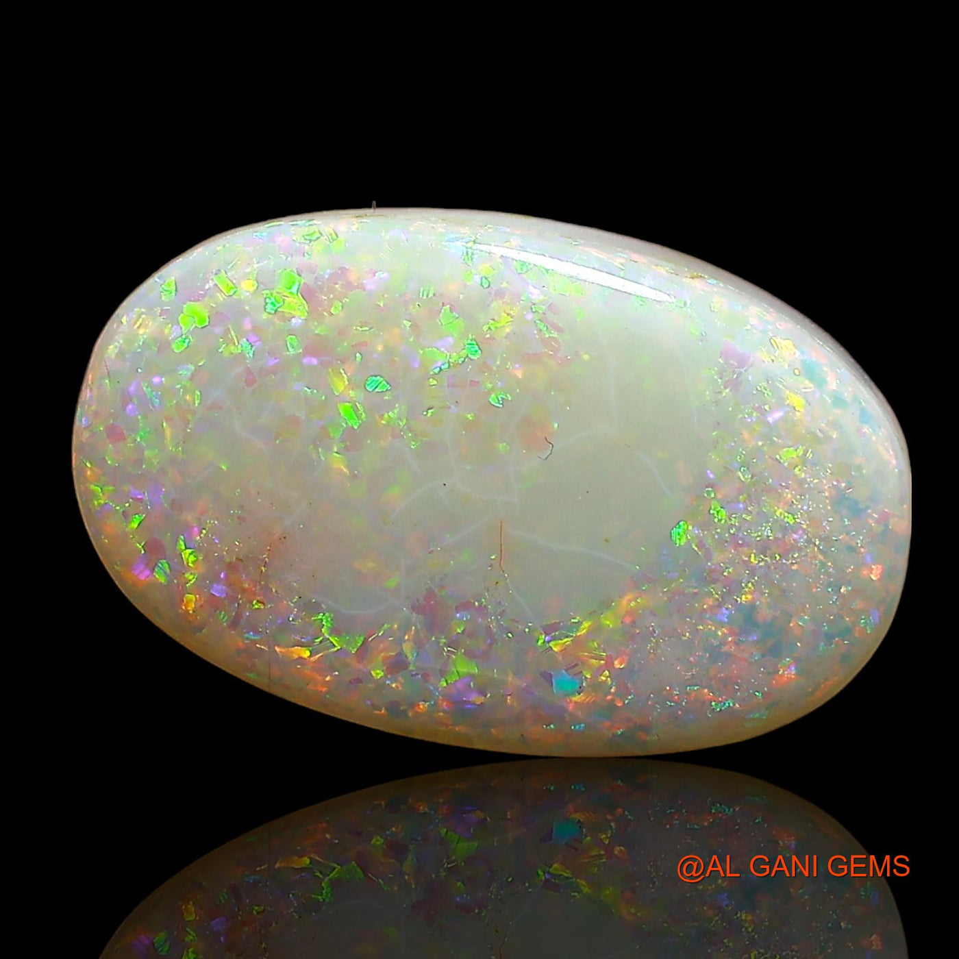 10.15 Cts Lab-Created Australian Doublet Opal Loose Gemstone Oval Cabochon 18x11x6 mm D-1
