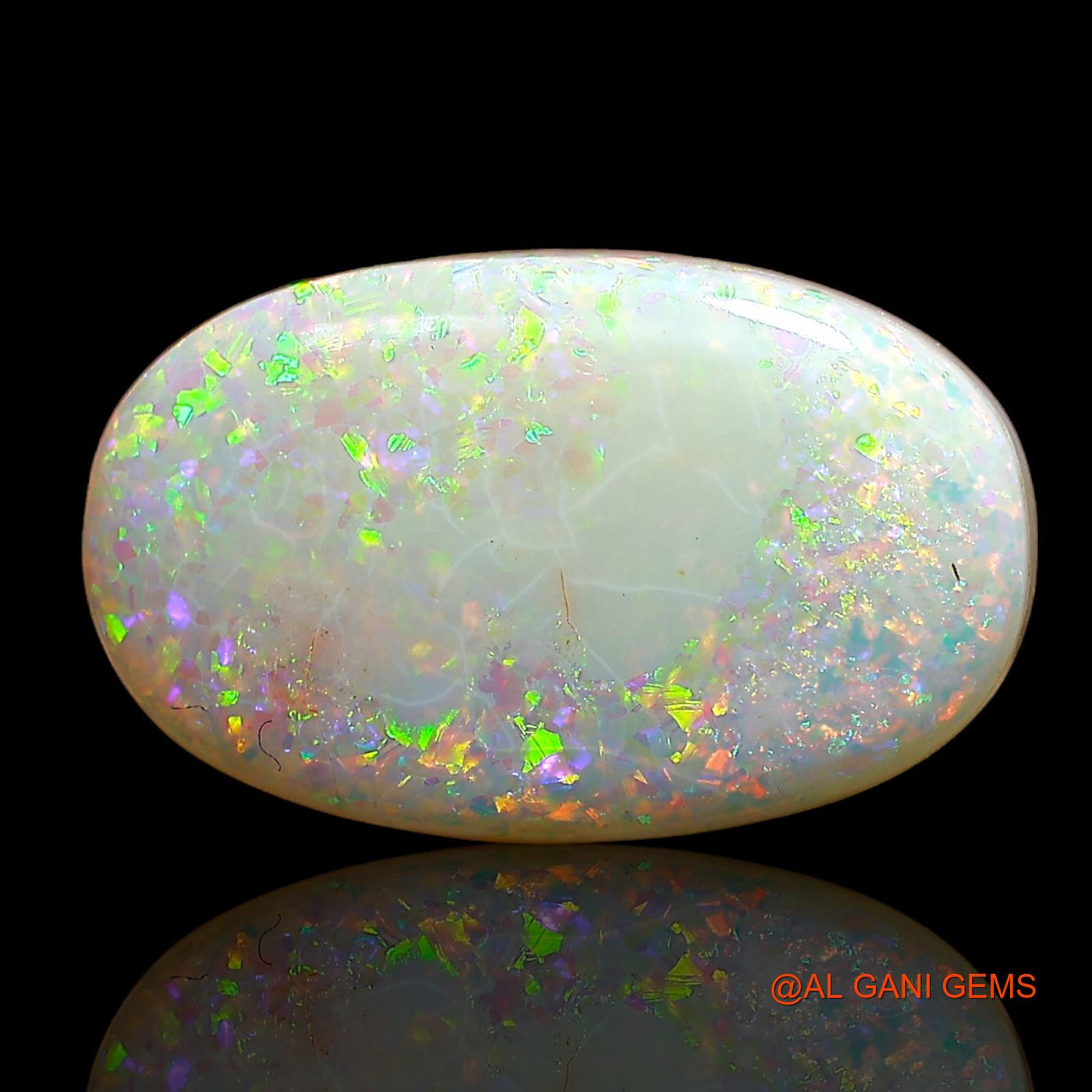 10.15 Cts Lab-Created Australian Doublet Opal Loose Gemstone Oval Cabochon 18x11x6 mm D-1