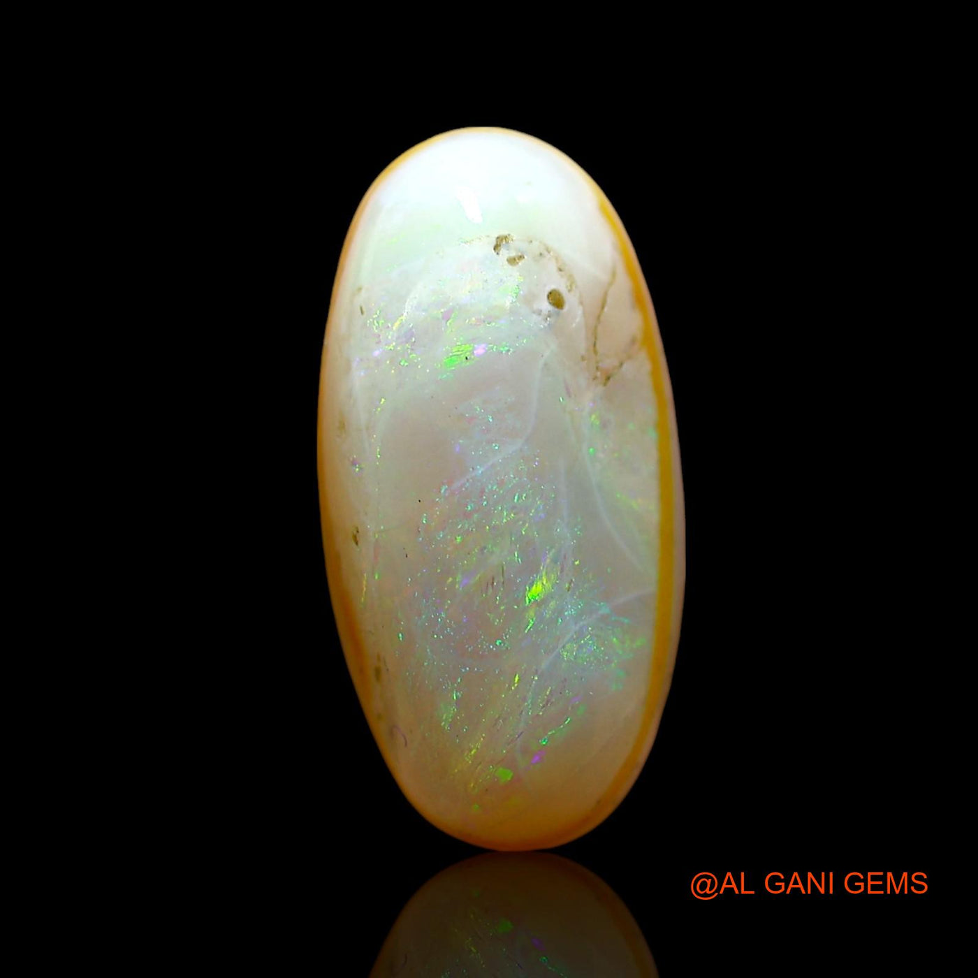 3.00 Cts Natural Australian Doublet Opal Loose Gemstone Oval Cabochon 15x8x5 mm D-206