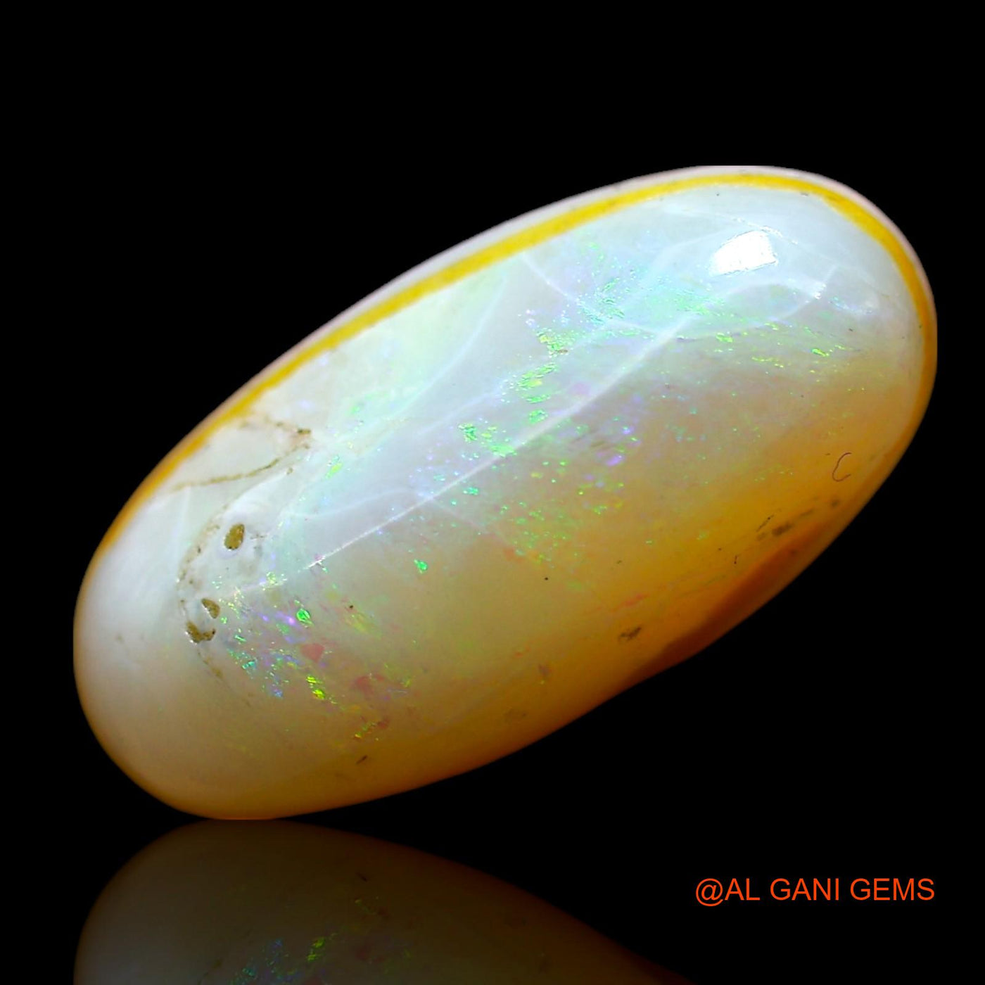 3.00 Cts Natural Australian Doublet Opal Loose Gemstone Oval Cabochon 15x8x5 mm D-206