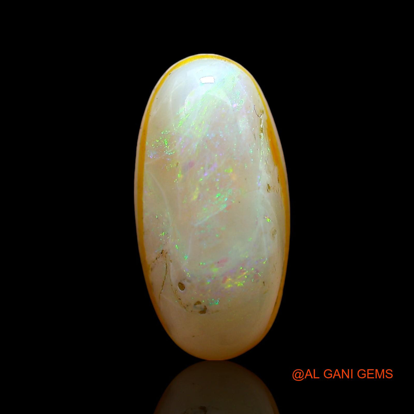 3.00 Cts Natural Australian Doublet Opal Loose Gemstone Oval Cabochon 15x8x5 mm D-206