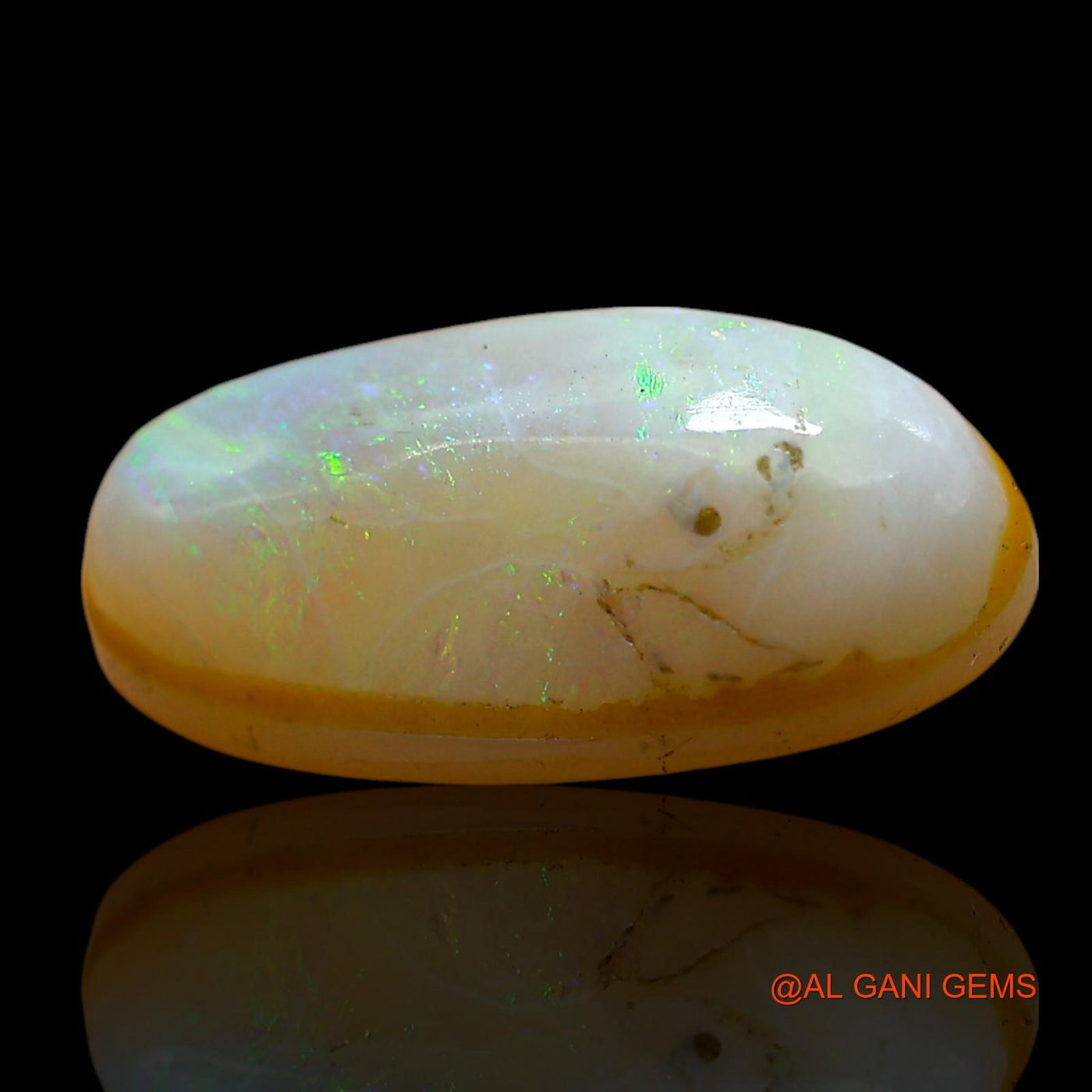 3.00 Cts Natural Australian Doublet Opal Loose Gemstone Oval Cabochon 15x8x5 mm D-206