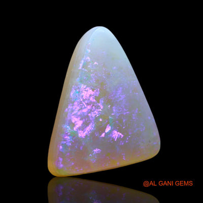 Natural Untreated Doublet Opal Loose Gemstone Trillion Cabochon From Australia 4.00 Cts 14x10x5 mm D-207