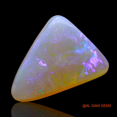 Natural Untreated Doublet Opal Loose Gemstone Trillion Cabochon From Australia 4.00 Cts 14x10x5 mm D-207