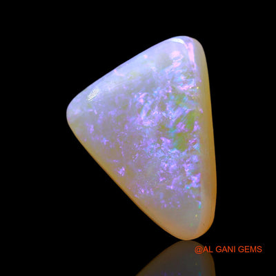 Natural Untreated Doublet Opal Loose Gemstone Trillion Cabochon From Australia 4.00 Cts 14x10x5 mm D-207