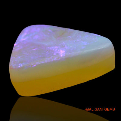 Natural Untreated Doublet Opal Loose Gemstone Trillion Cabochon From Australia 4.00 Cts 14x10x5 mm D-207