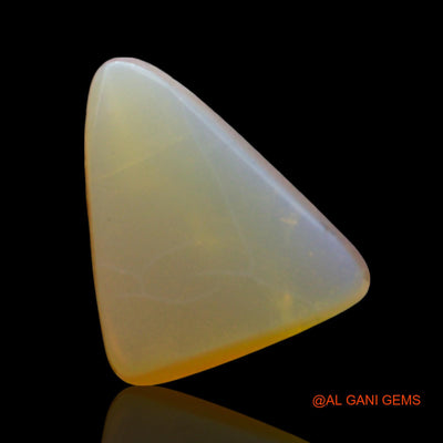 Natural Untreated Doublet Opal Loose Gemstone Trillion Cabochon From Australia 4.00 Cts 14x10x5 mm D-207