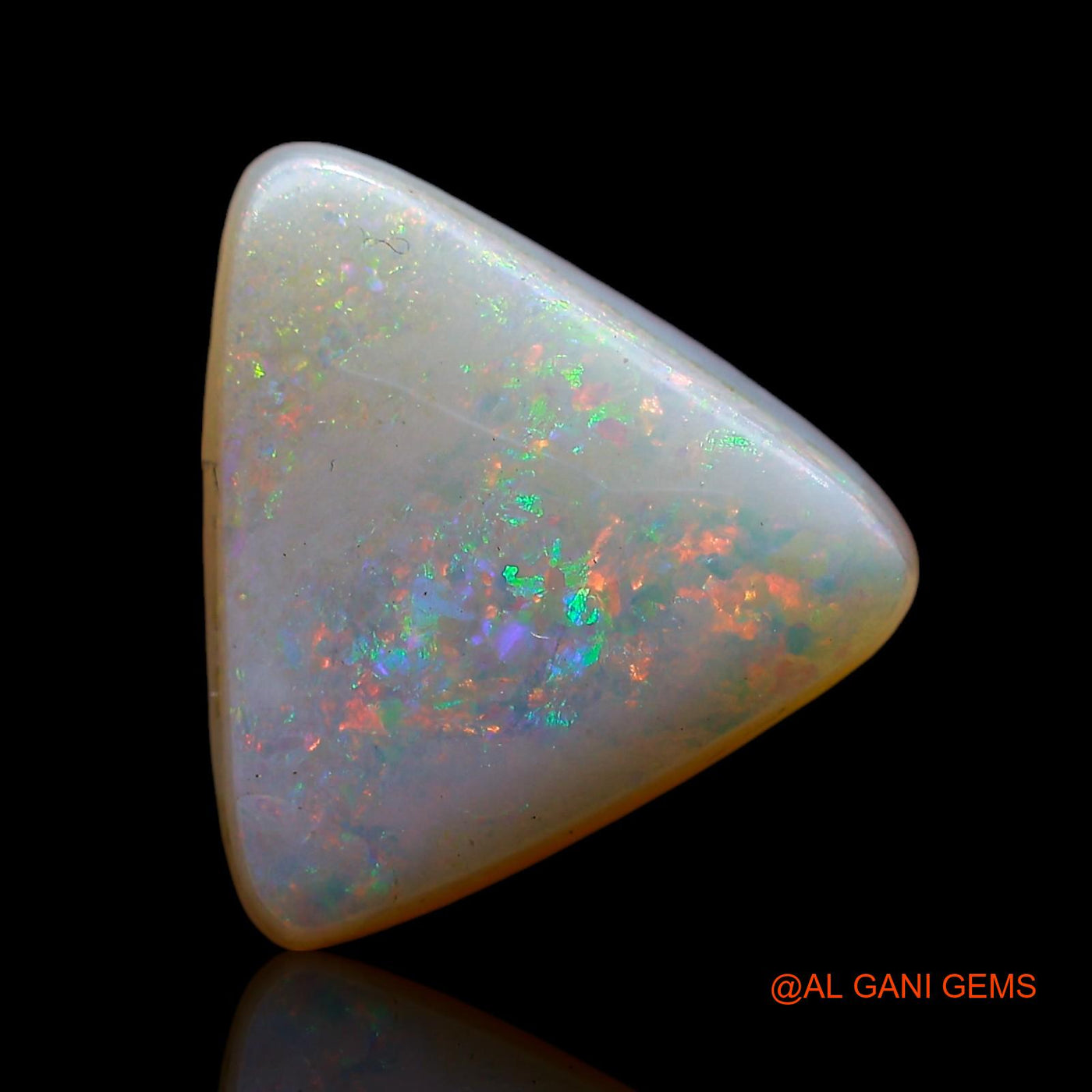 Natural Doublet Opal Gemstone 5.00 Cts Loose Trillion Cabochon From Australia 12x11x6 mm D-210
