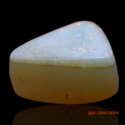 Natural Doublet Opal Gemstone 5.00 Cts Loose Trillion Cabochon From Australia 12x11x6 mm D-210