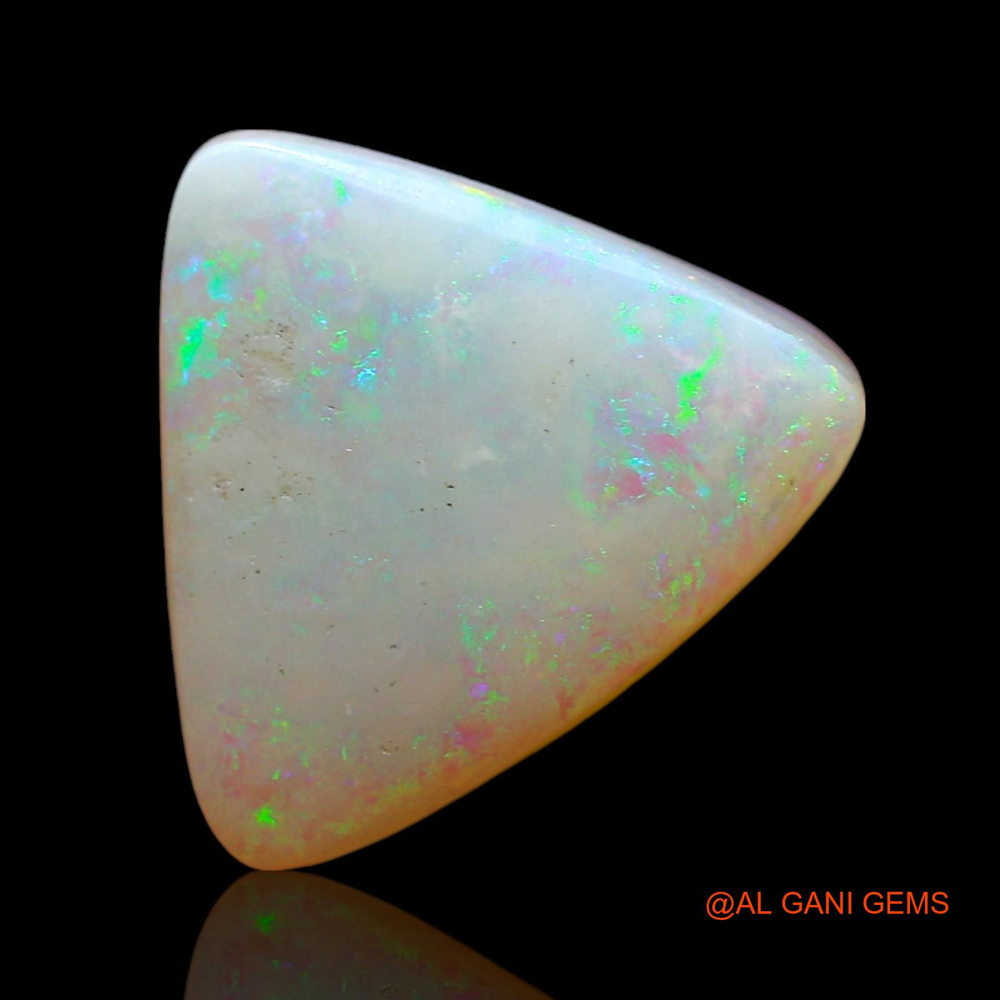 Natural Doublet Opal Gemstone 5.00 Cts Loose Trillion Cabochon From Australia 13x11x6 mm D-213