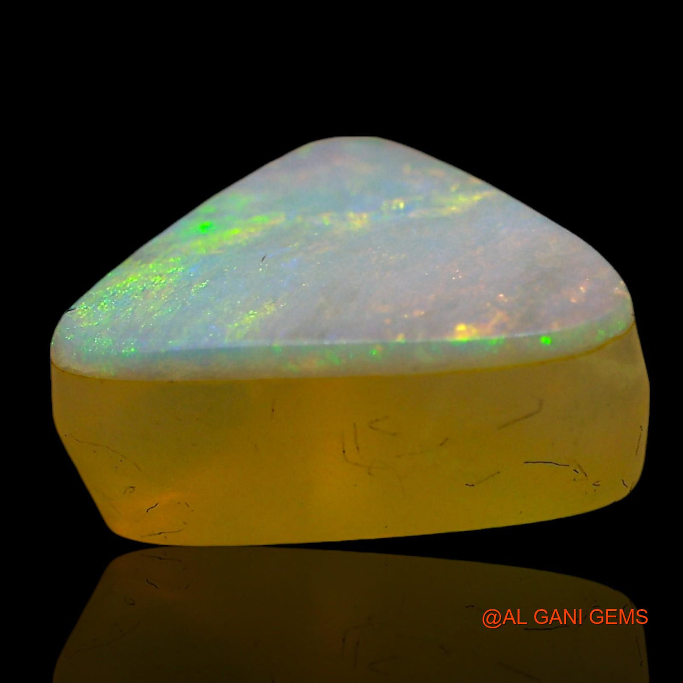 4.00 Cts Unheated Australian Doublet Opal Loose Gemstone Trillion Cabochon Natural 13x10x5 mm D-215