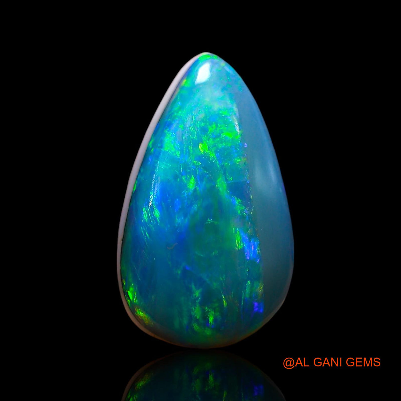 5.00 Cts Natural Australian Doublet Opal Pear Cabochon Loose Gemstone For Jewelry 13x8x6 mm D-217