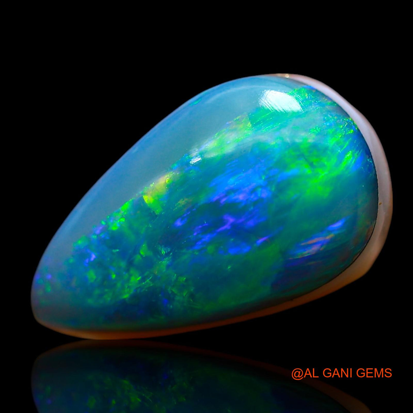 5.00 Cts Natural Australian Doublet Opal Pear Cabochon Loose Gemstone For Jewelry 13x8x6 mm D-217