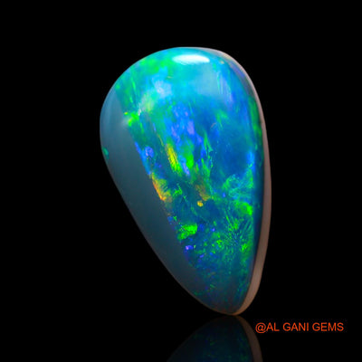 5.00 Cts Natural Australian Doublet Opal Pear Cabochon Loose Gemstone For Jewelry 13x8x6 mm D-217