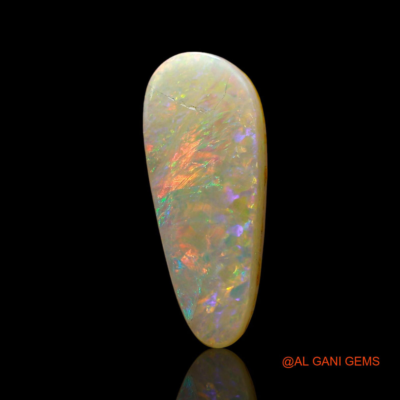 2.00 Cts Natural Australian Doublet Opal Loose Gemstone Fancy Cabochon 15x6x3 mm D-219