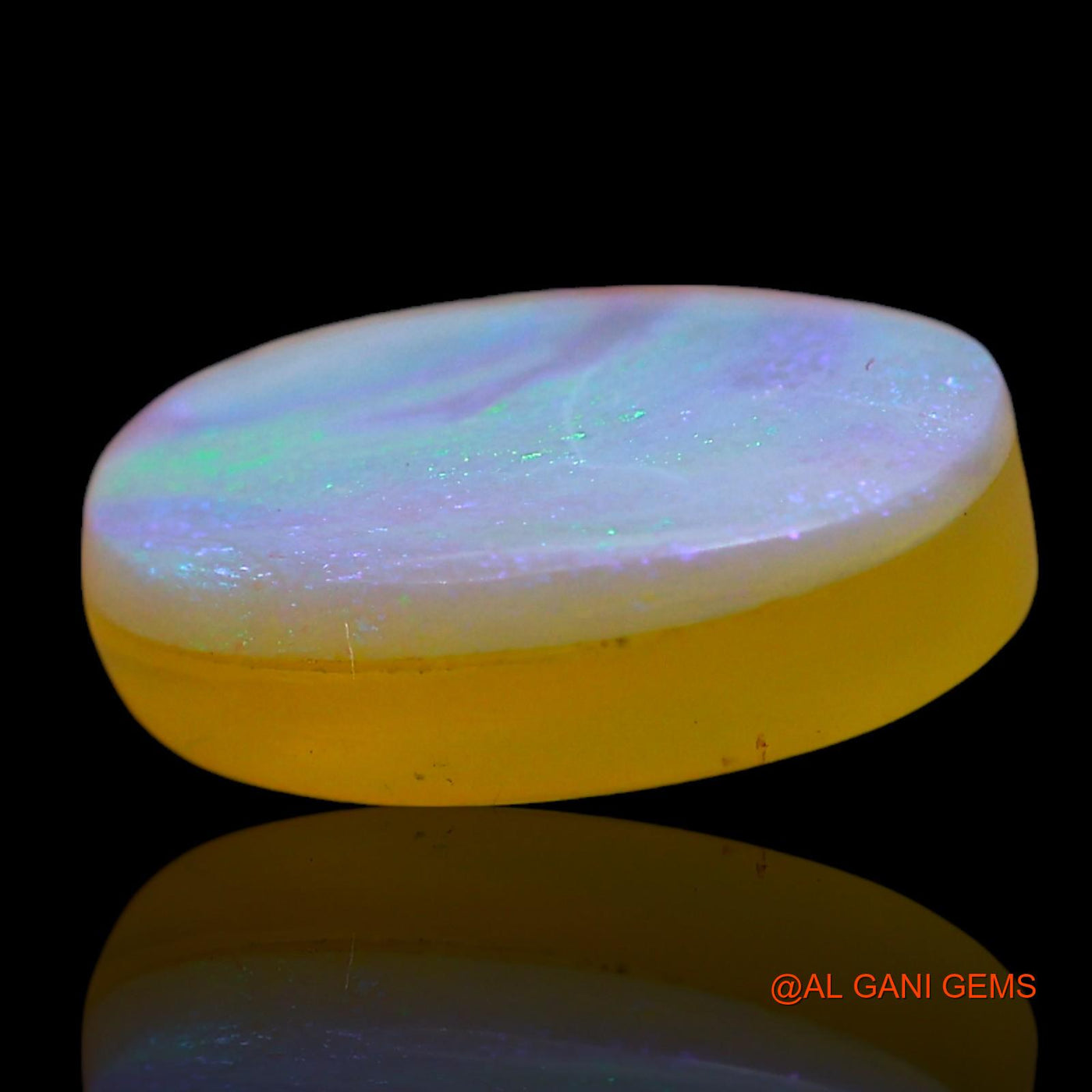 Natural Untreated Doublet Opal Loose Gemstone Oval Cabochon From Australia 4.00 Cts 13x9x4 mm D-221