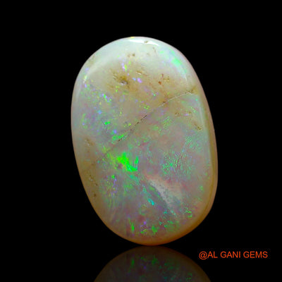 4.00 Cts Natural Australian Doublet Opal Loose Gemstone Oval Cabochon 13x8x5 mm D-223