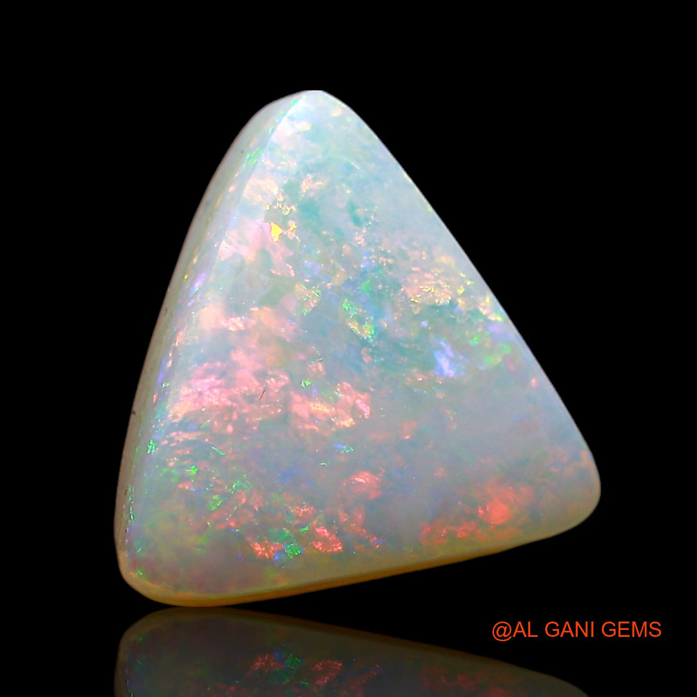 4.00 Cts Unheated Australian Doublet Opal Loose Gemstone Trillion Cabochon Natural 11x10x5 mm D-227