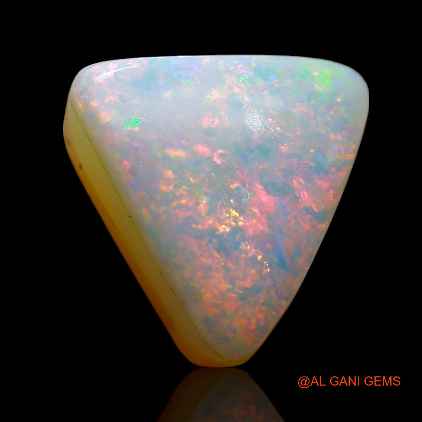4.00 Cts Unheated Australian Doublet Opal Loose Gemstone Trillion Cabochon Natural 11x10x5 mm D-227