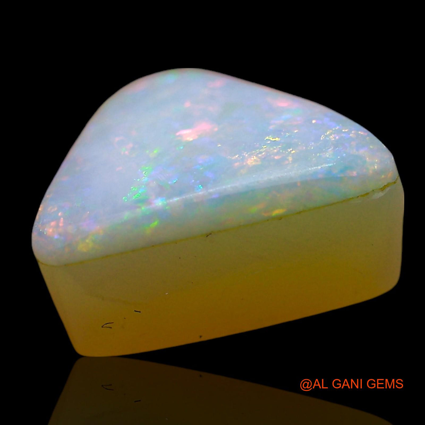 4.00 Cts Unheated Australian Doublet Opal Loose Gemstone Trillion Cabochon Natural 11x10x5 mm D-227